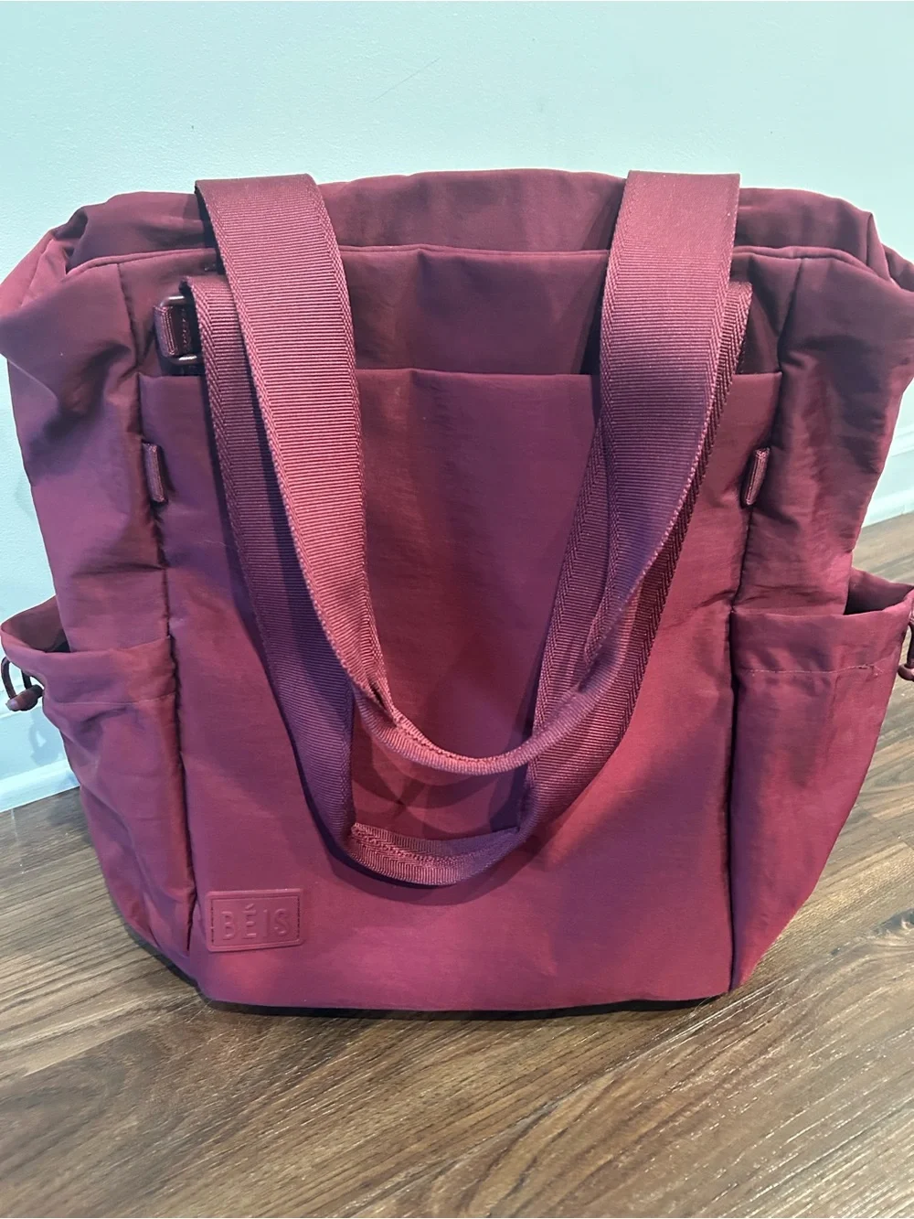 BEIS Sport Tote Burgundy - Picture 9 of 10